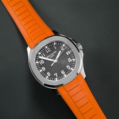 patek philippe 5496 p|5167a with orange strap.